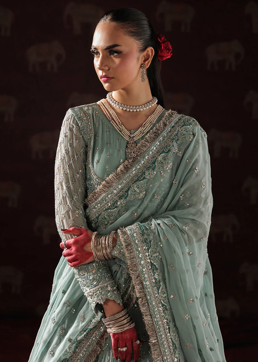 Panache Luxury Chiffon '25 by Saad Shaikh | D-08 - Image 2