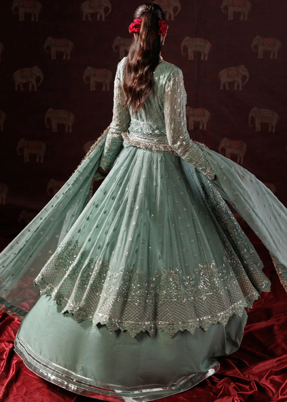 Panache Luxury Chiffon '25 by Saad Shaikh | D-08 - Image 3