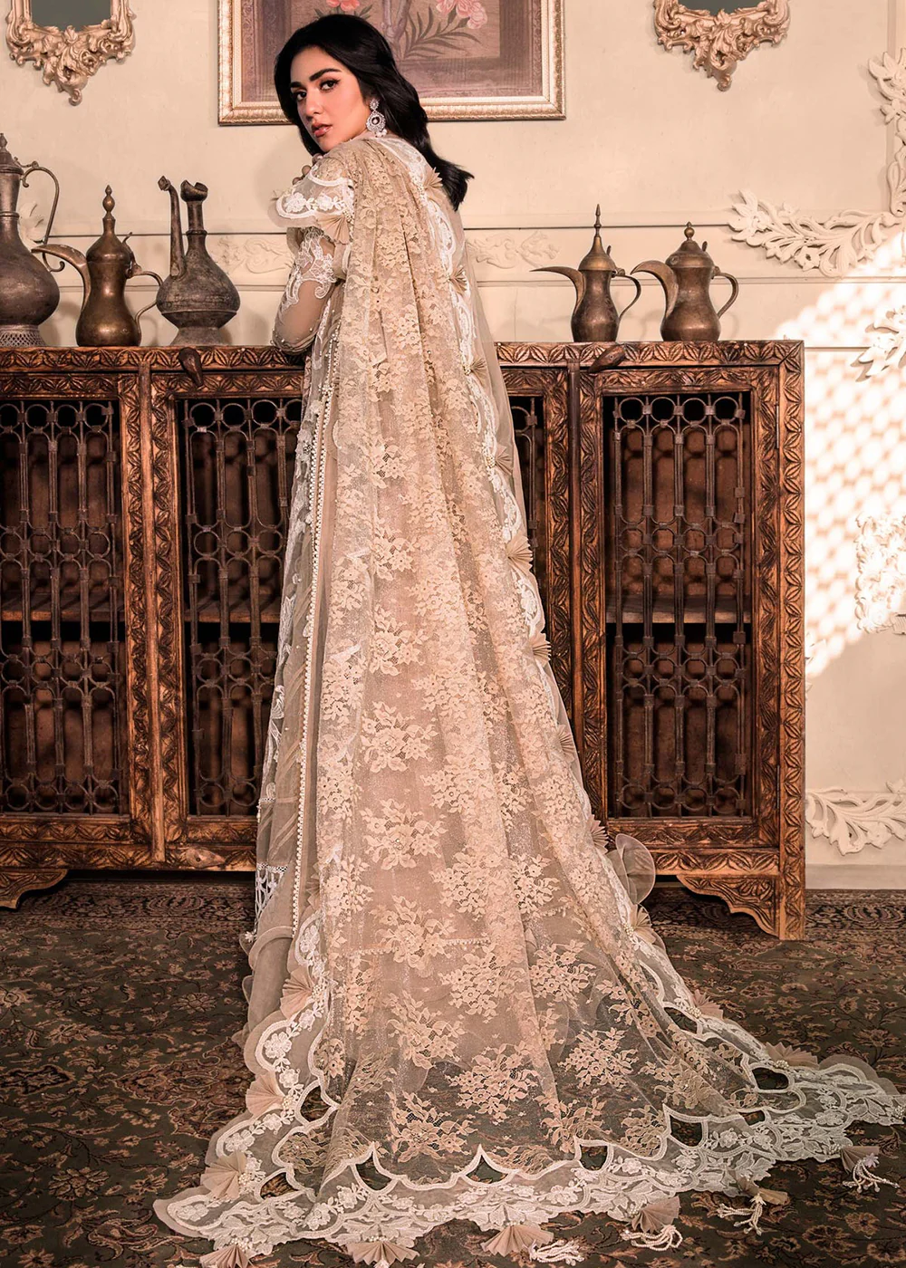 Pink Embroidered Suit - Maria B - Mbroidered Heritage Edition - BD-2608 - Image 8
