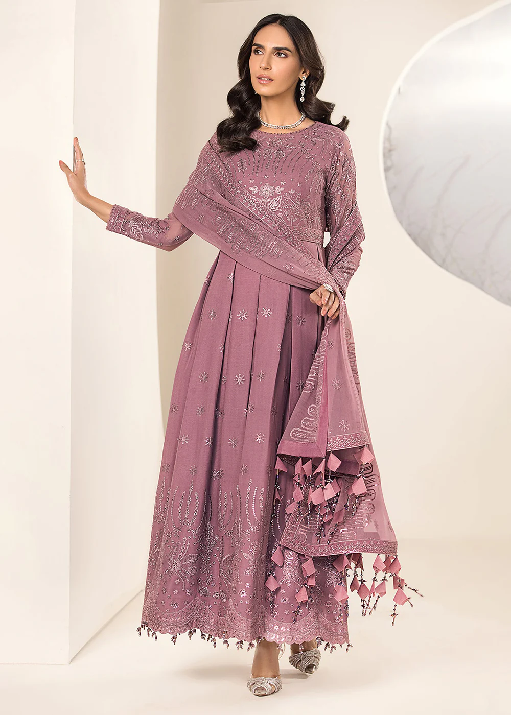 Pink Formal Suit - Alizeh - Lamhay Formals '23 - V15D04 – Nova - Image 6