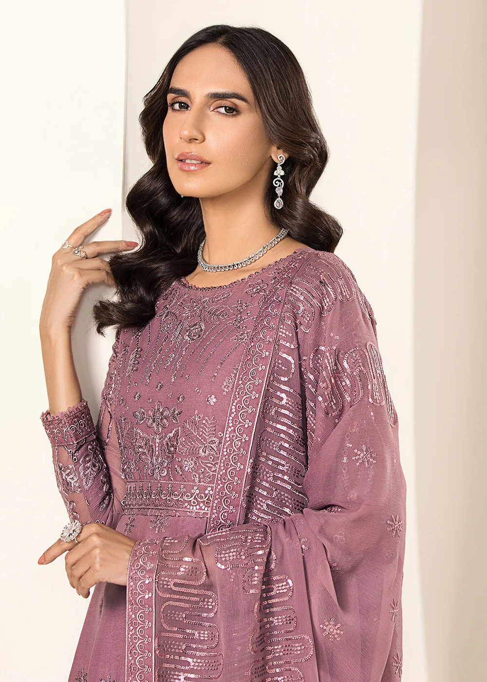 Pink Formal Suit - Alizeh - Lamhay Formals '23 - V15D04 – Nova - Image 7