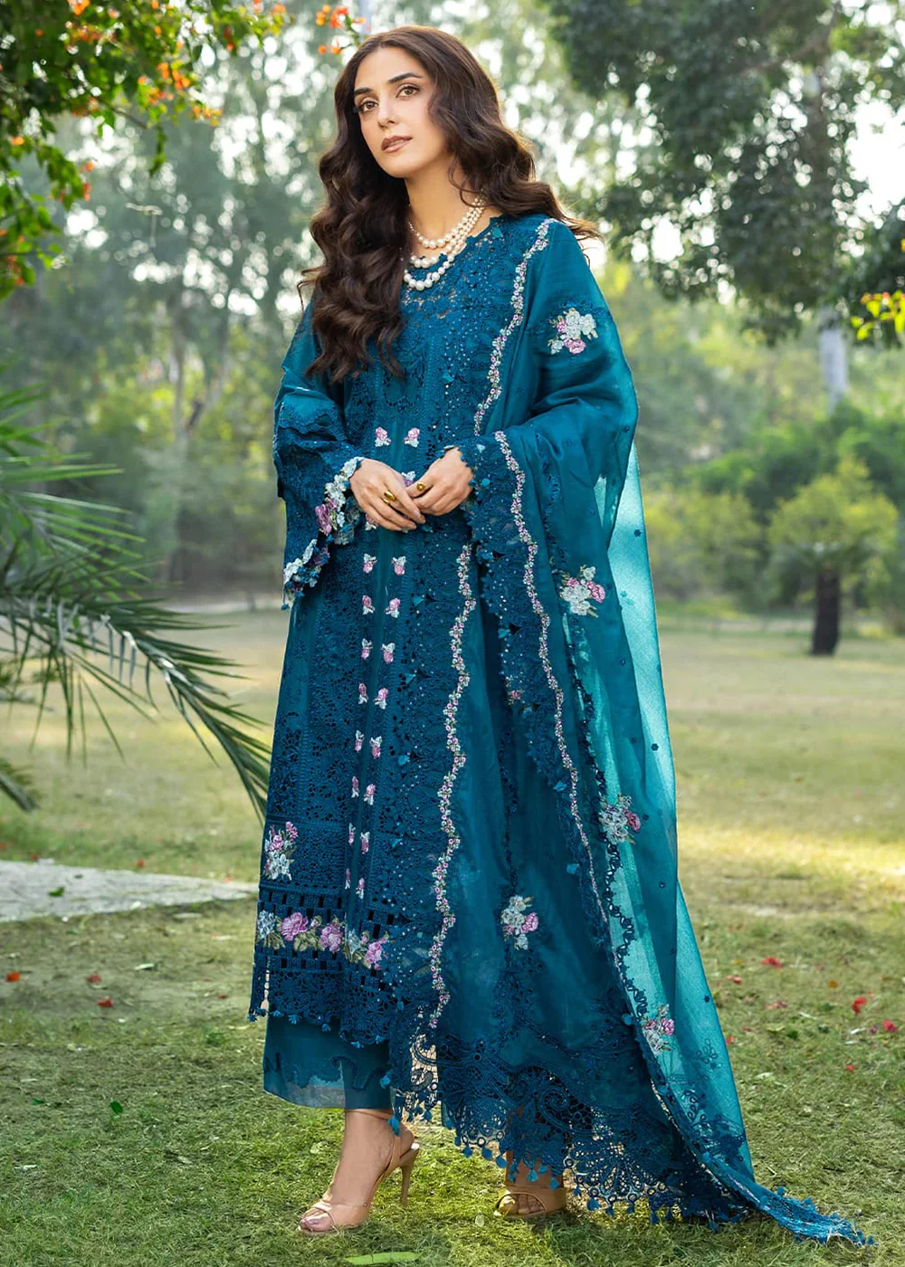 Premium Luxury Lawn '26 by Elaf Premium | ELY-06 SAPPHIRE