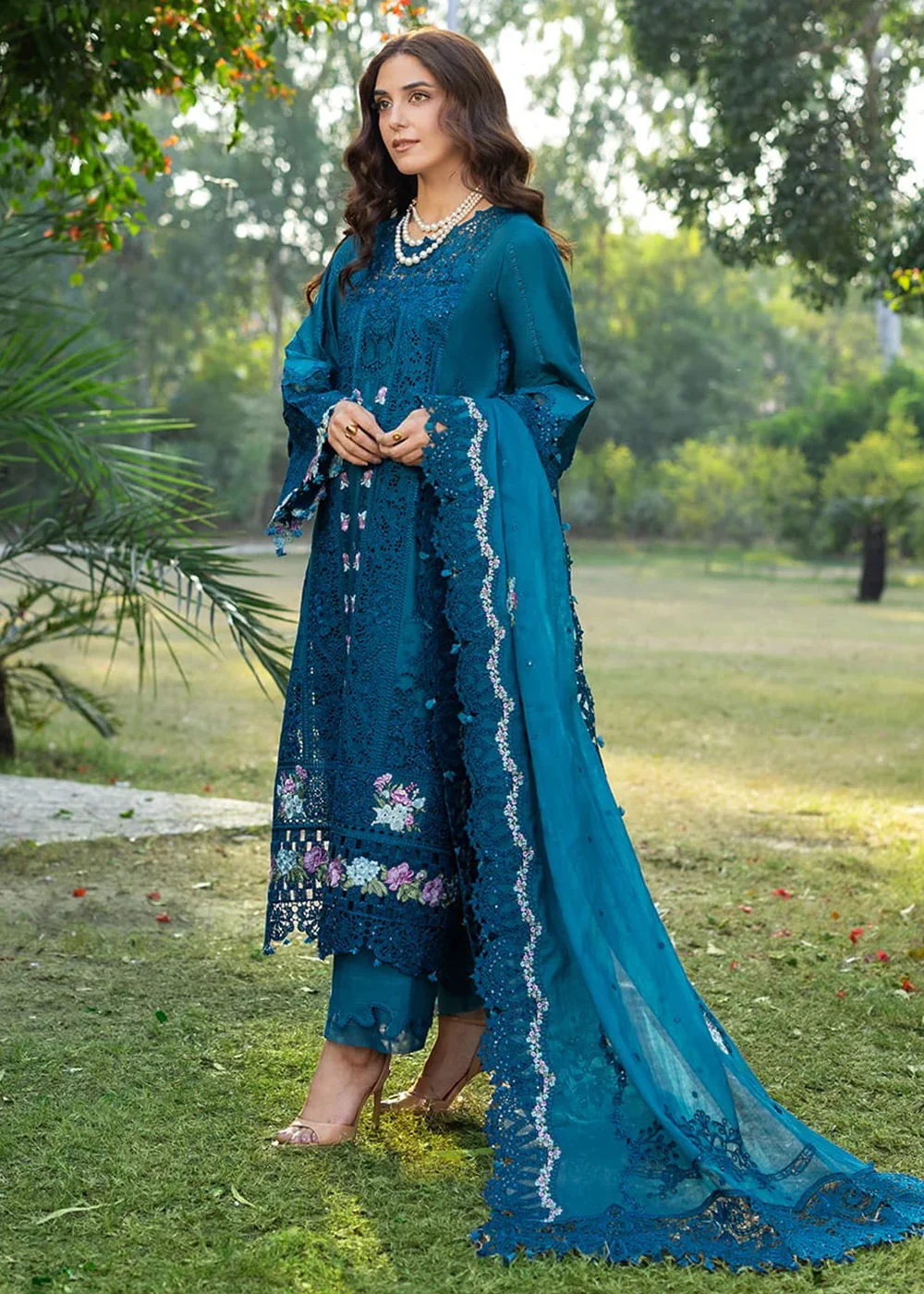Premium Luxury Lawn '26 by Elaf Premium | ELY-06 SAPPHIRE - Image 6