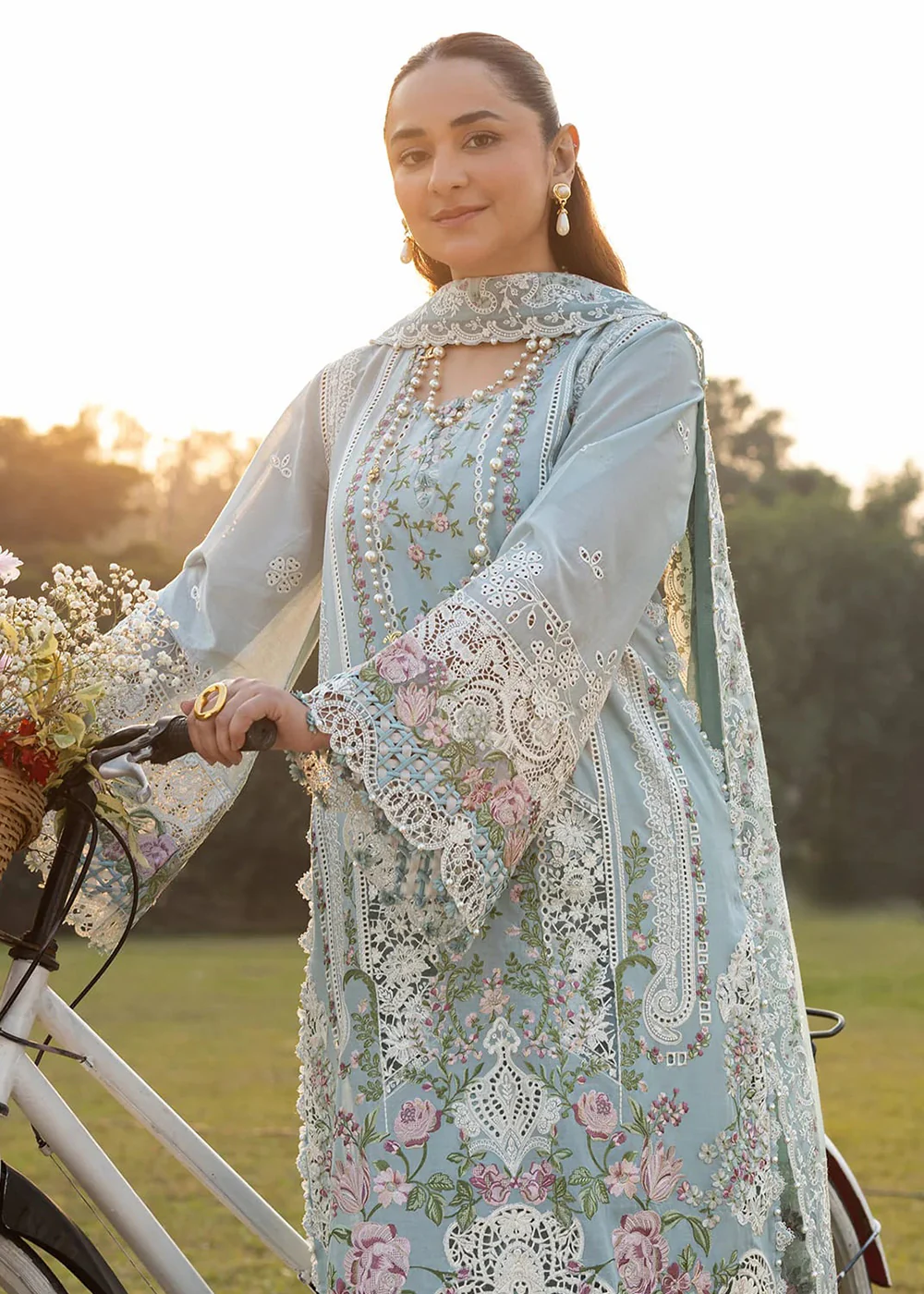 Premium Luxury Lawn '26 by Elaf Premium | ELY-07 MORNIG DRIZZLE - Image 2