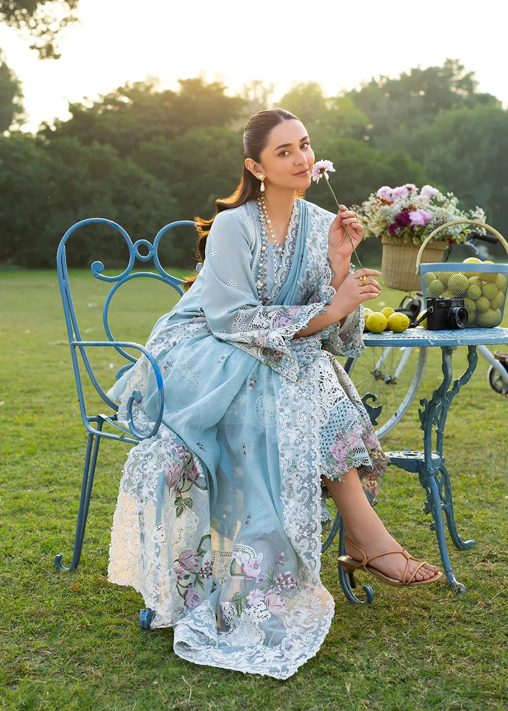 Premium Luxury Lawn '26 by Elaf Premium | ELY-07 MORNIG DRIZZLE - Image 7