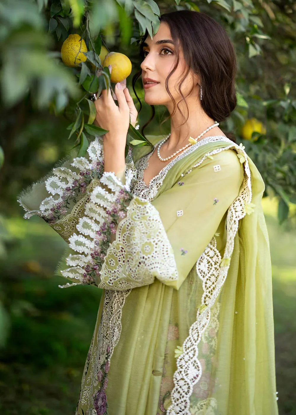 Premium Luxury Lawn '26 by Elaf Premium | ELY-08 PISTACHIA - Image 10