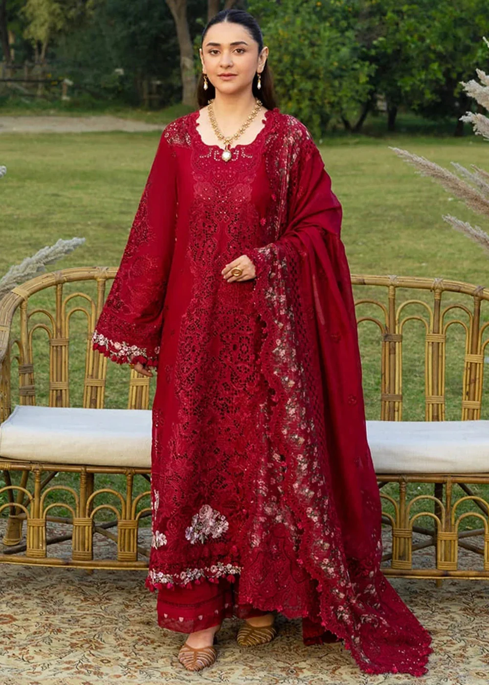 Premium Luxury Lawn '26 by Elaf Premium | ELY-10 CHERIE LADY