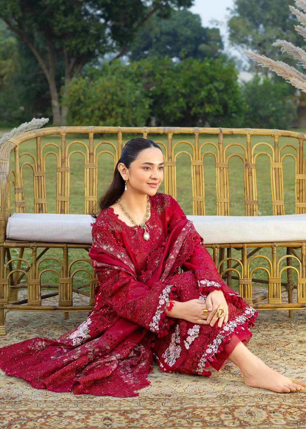 Premium Luxury Lawn '26 by Elaf Premium | ELY-10 CHERIE LADY - Image 6