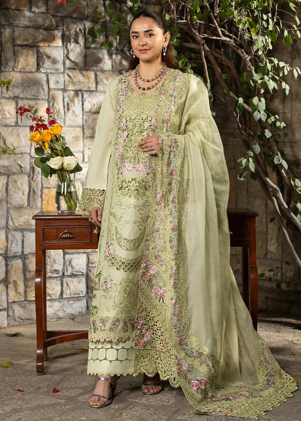 Premium Luxury Lawn '26 by Elaf Premium | ELY-11 SPANISH MUSE