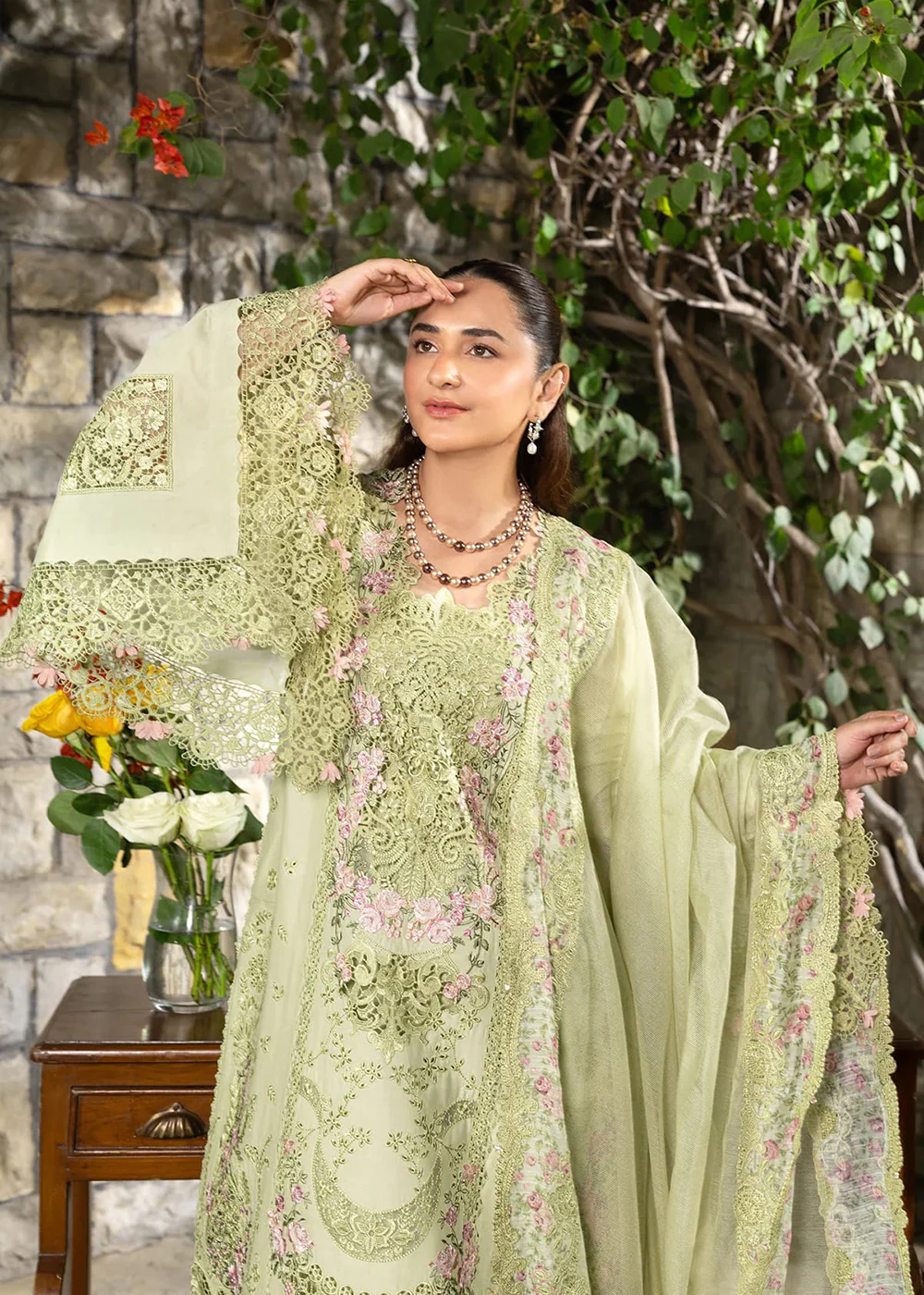 Premium Luxury Lawn '26 by Elaf Premium | ELY-11 SPANISH MUSE - Image 4