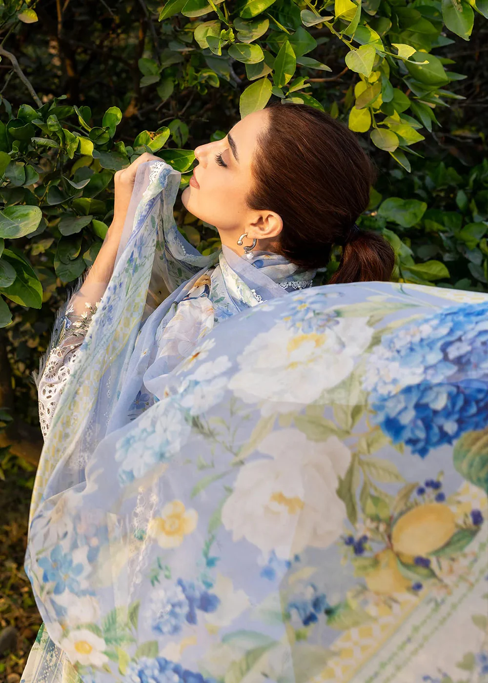 Premium Luxury Lawn '26 by Elaf Premium | ELY-12 SKY BLISS - Image 11