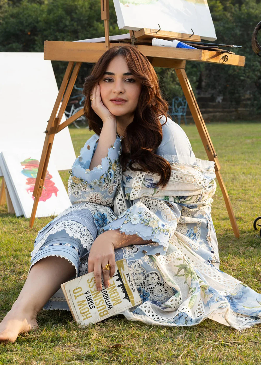 Premium Luxury Lawn '26 by Elaf Premium | ELY-1B SERENITY - Image 9