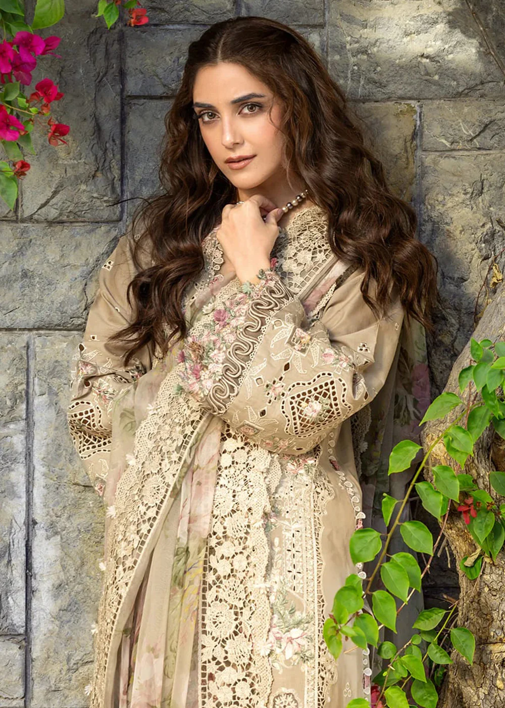 Premium Luxury Lawn '26 by Elaf Premium | ELY-2A CAMELLIA - Image 2