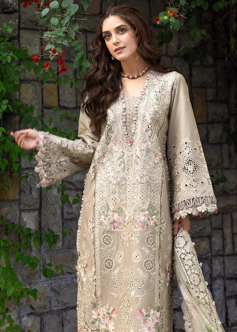 Premium Luxury Lawn '26 by Elaf Premium | ELY-2A CAMELLIA - Image 6