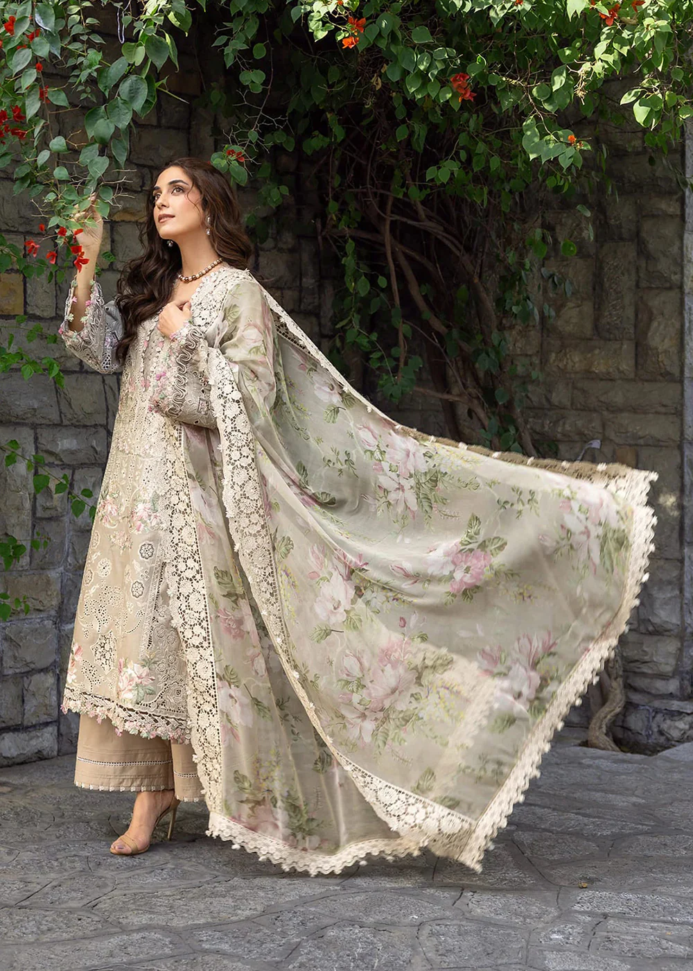 Premium Luxury Lawn '26 by Elaf Premium | ELY-2A CAMELLIA - Image 7