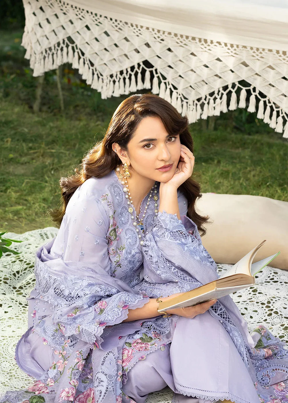 Premium Luxury Lawn '26 by Elaf Premium | ELY-3B PARADISE - Image 6