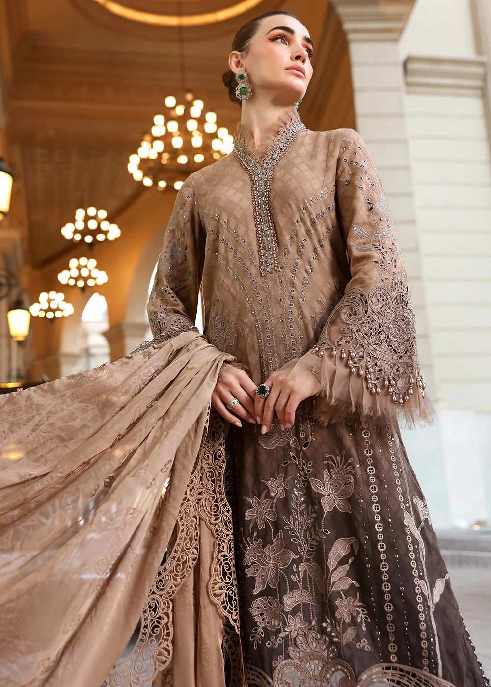Premium Luxury Lawn '26 by Maria B | D-2601A - Image 5
