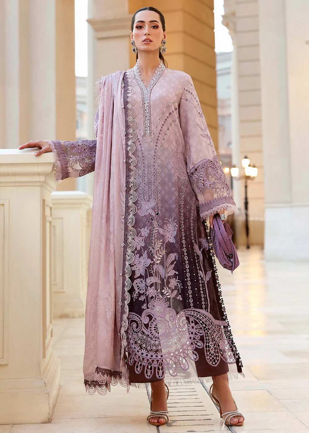 Premium Luxury Lawn '26 by Maria B | D-2601B