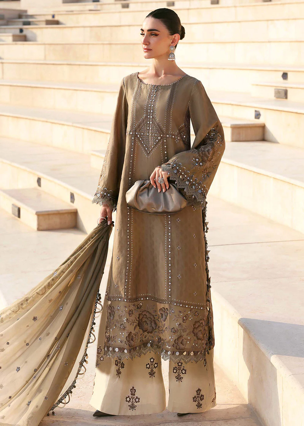 Premium Luxury Lawn '26 by Maria B | D-2602A