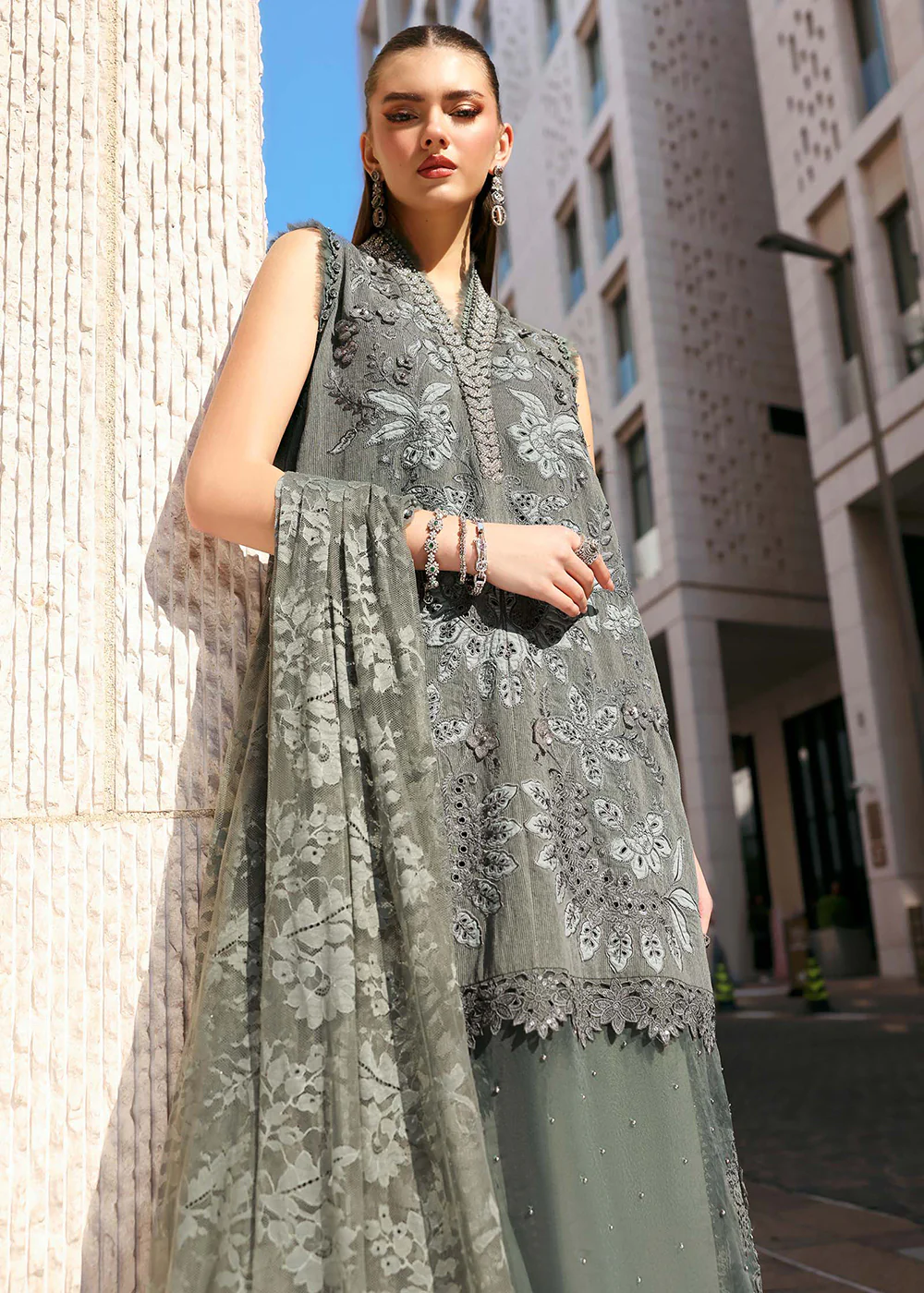 Premium Luxury Lawn '26 by Maria B | D-2603B - Image 6
