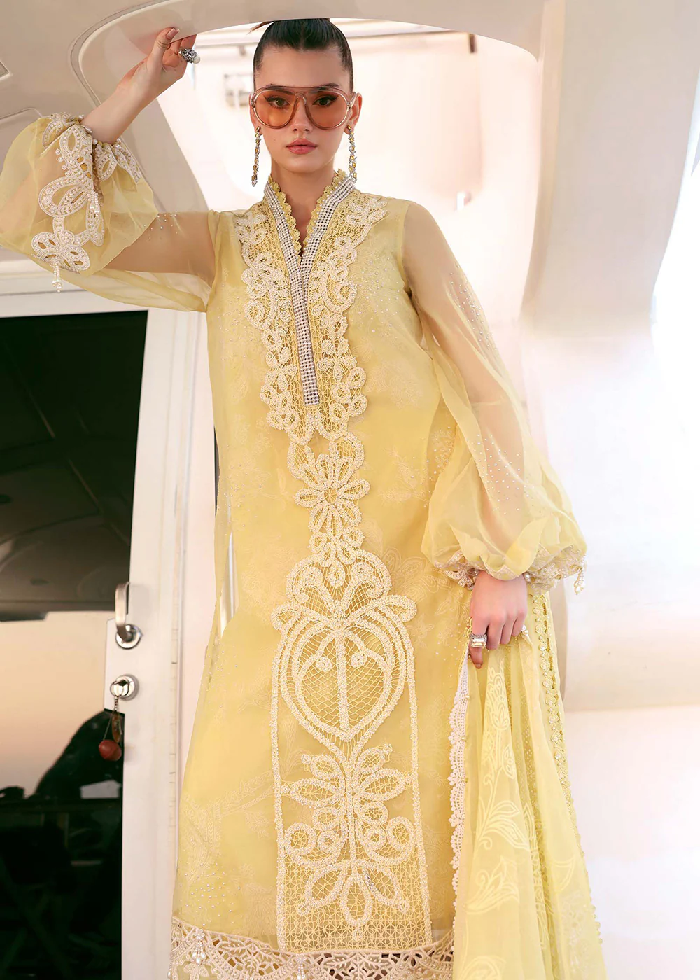 Premium Luxury Lawn '26 by Maria B | D-2604A - Image 10