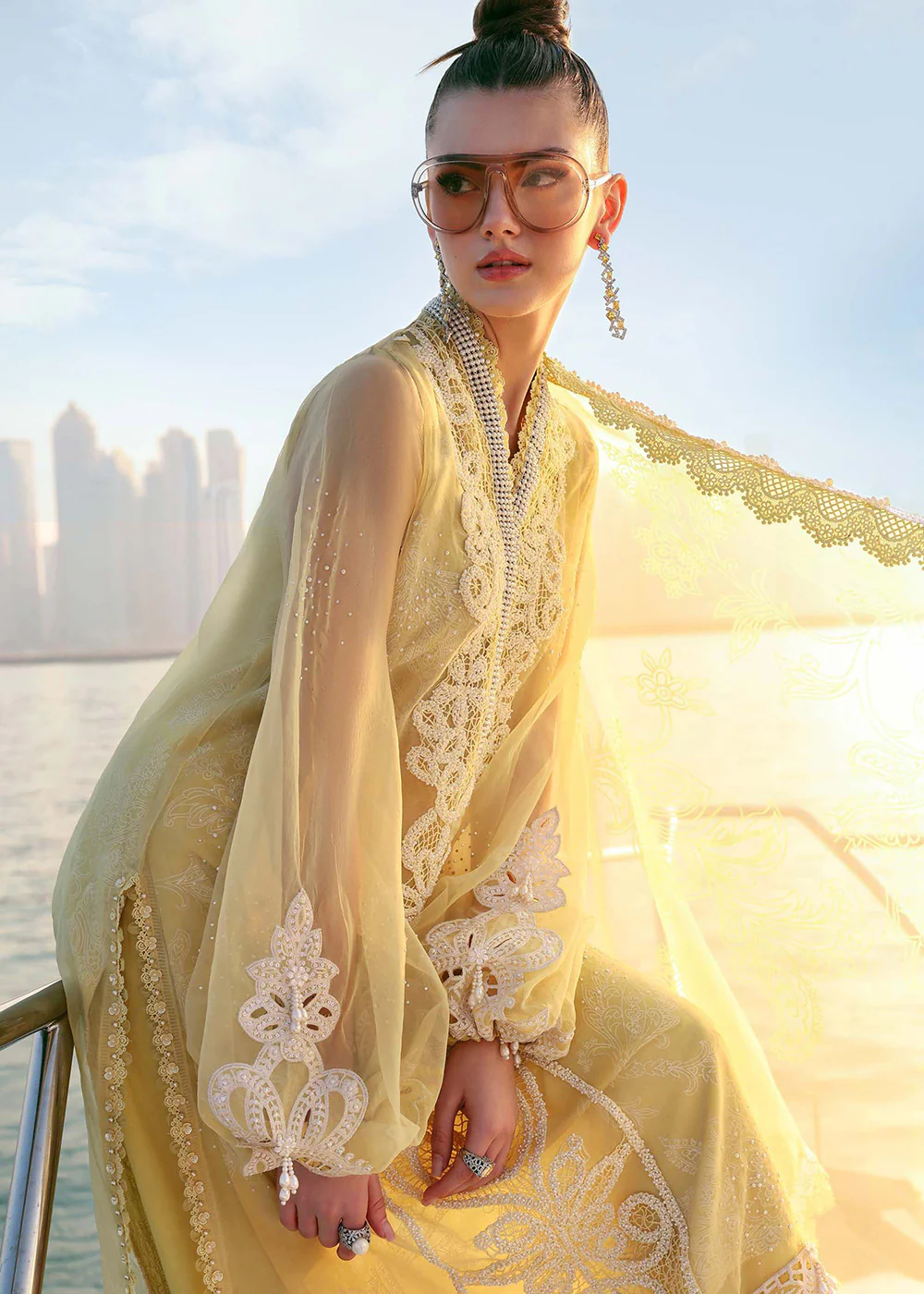 Premium Luxury Lawn '26 by Maria B | D-2604A - Image 4