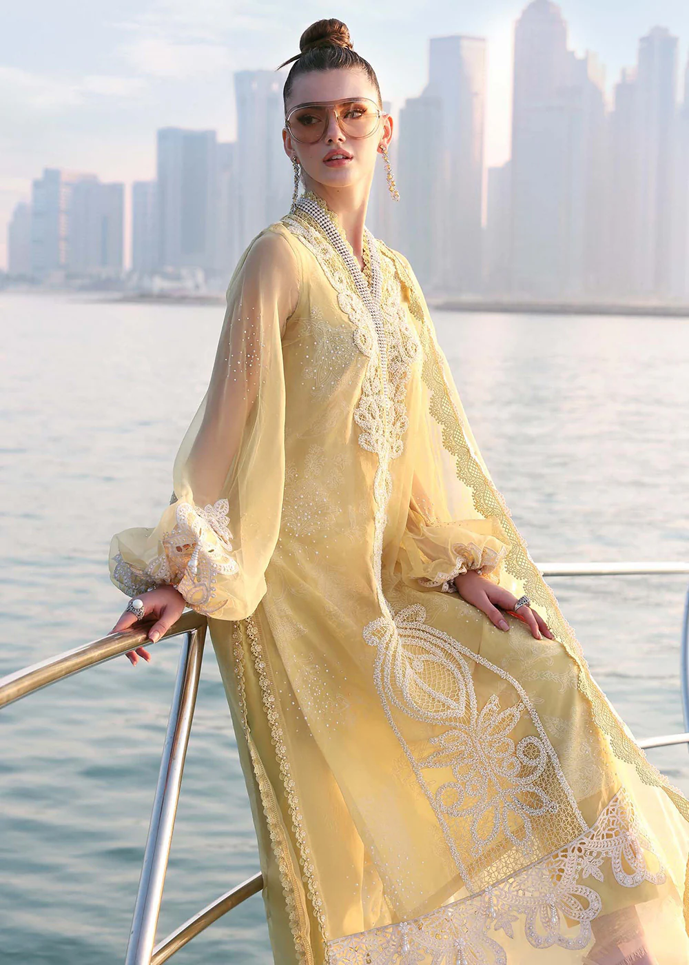 Premium Luxury Lawn '26 by Maria B | D-2604A - Image 5