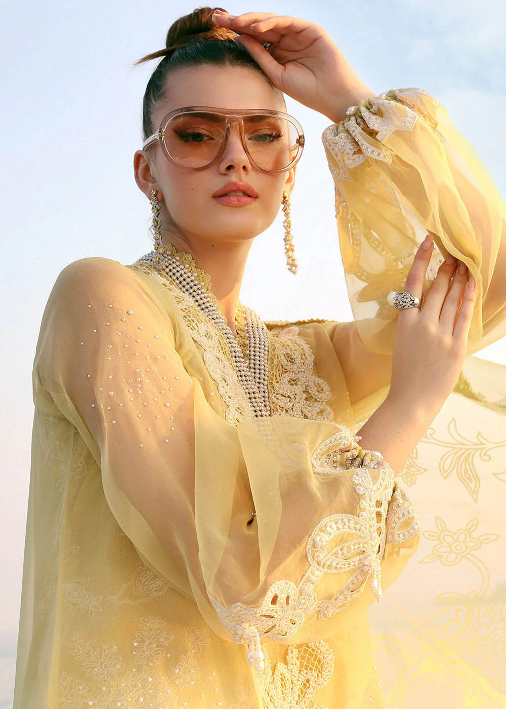 Premium Luxury Lawn '26 by Maria B | D-2604A - Image 7