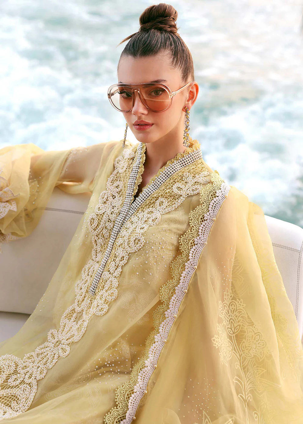 Premium Luxury Lawn '26 by Maria B | D-2604A - Image 8