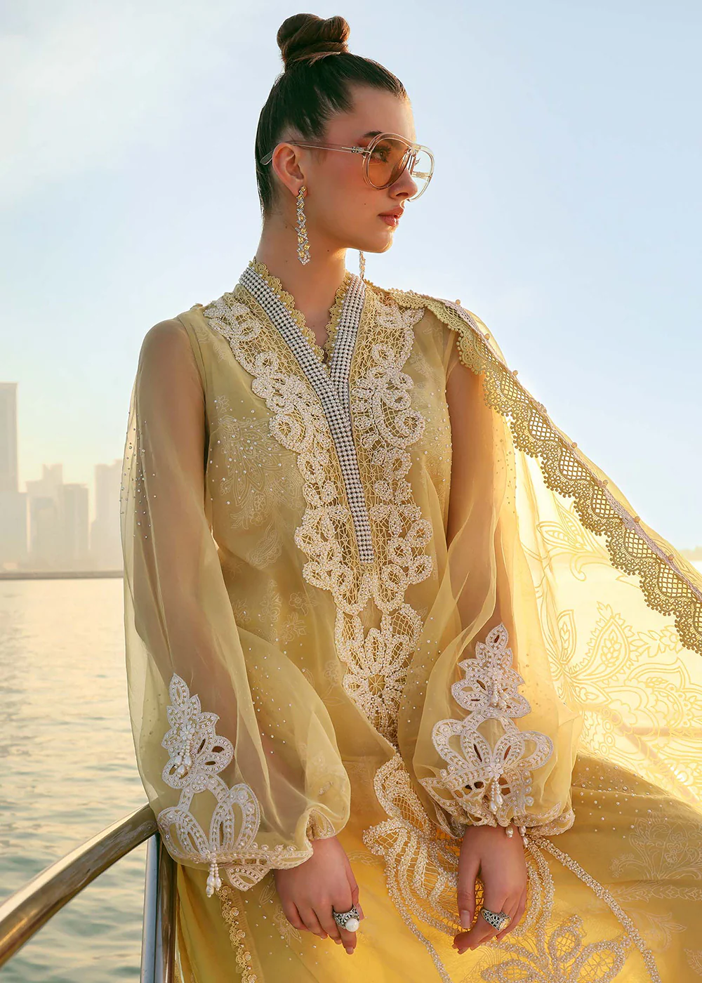 Premium Luxury Lawn '26 by Maria B | D-2604A - Image 9
