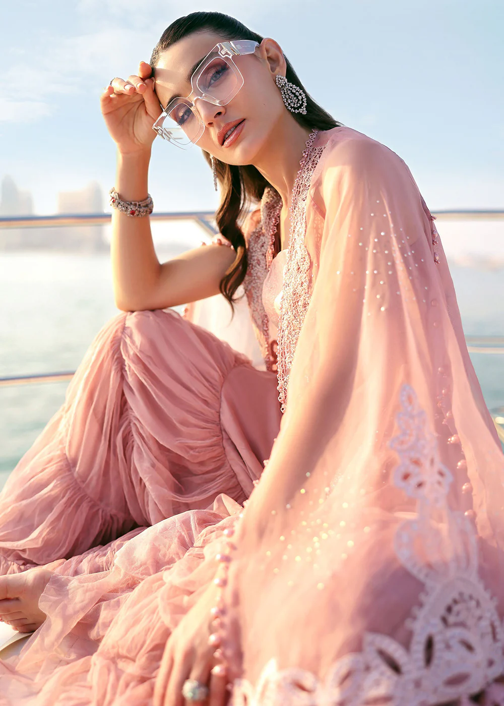Premium Luxury Lawn '26 by Maria B | D-2604B - Image 3