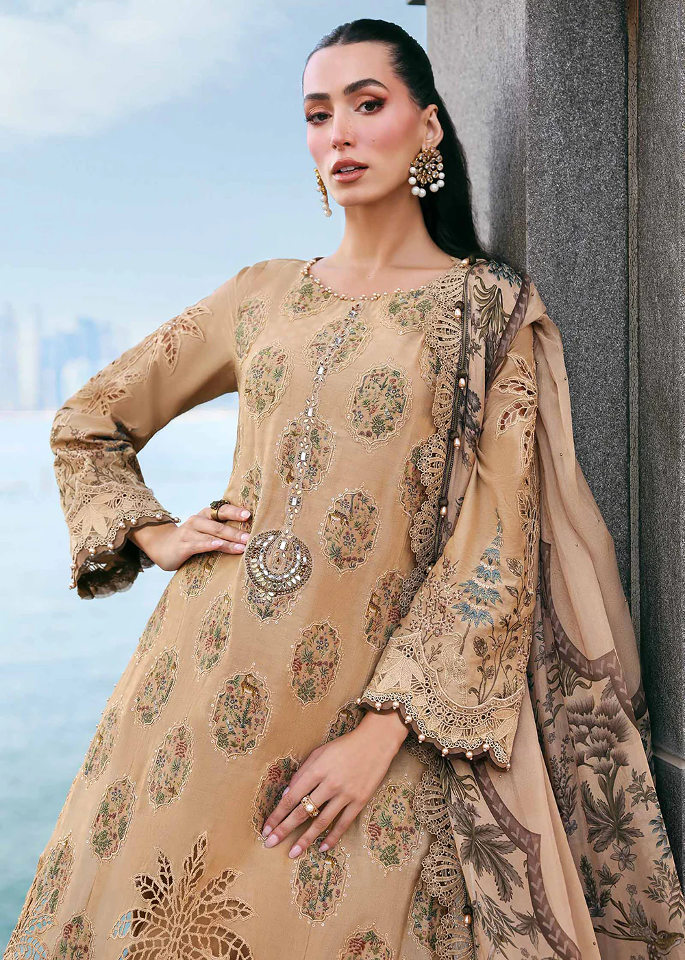 Premium Luxury Lawn '26 by Maria B | D-2605A - Image 5