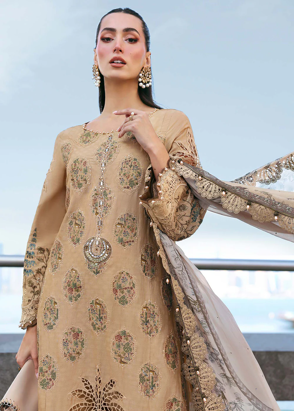 Premium Luxury Lawn '26 by Maria B | D-2605A - Image 7