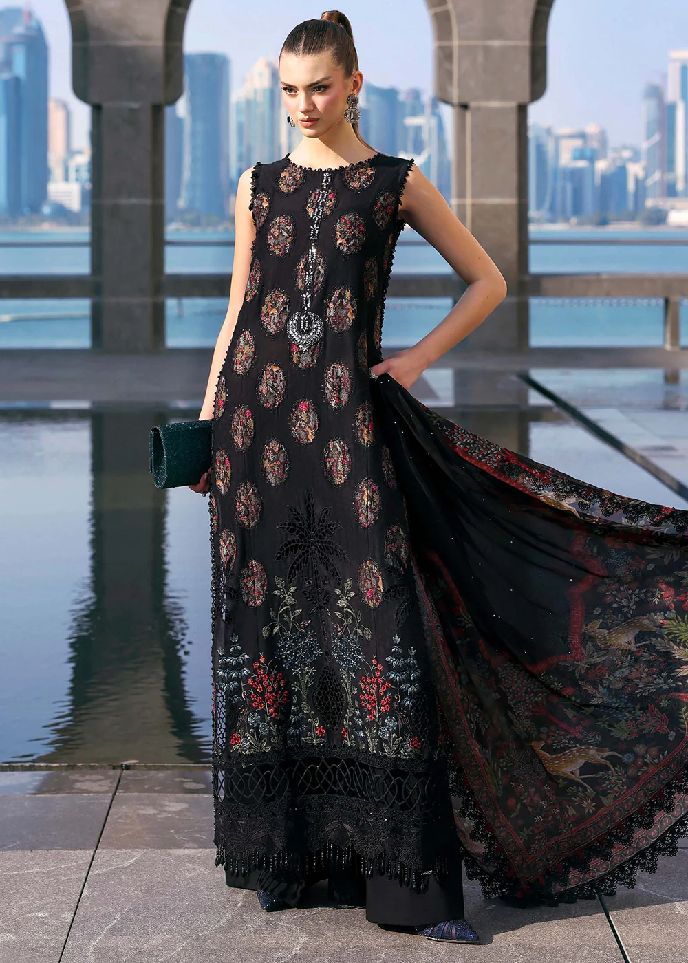 Premium Luxury Lawn '26 by Maria B | D-2605B