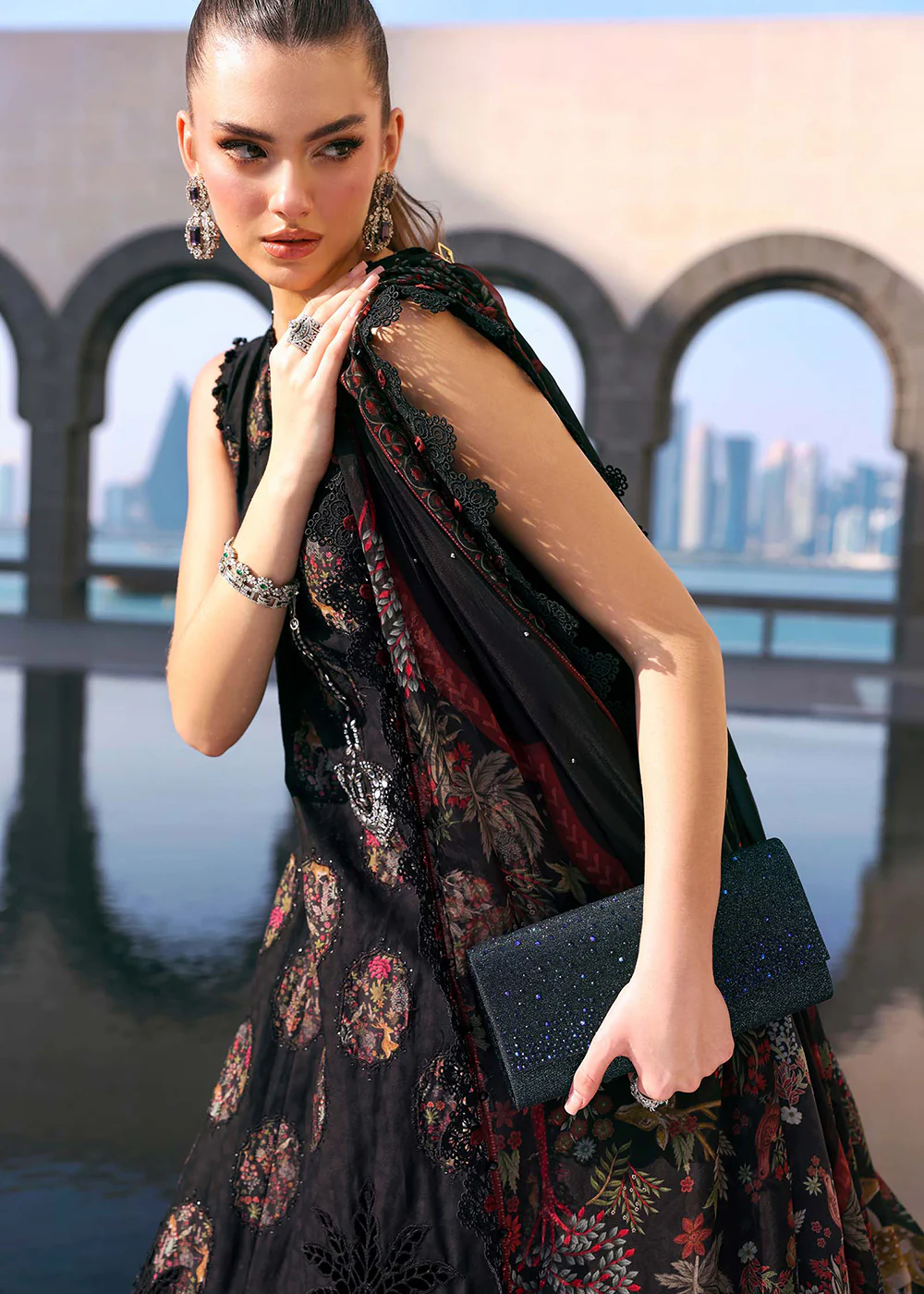 Premium Luxury Lawn '26 by Maria B | D-2605B - Image 6