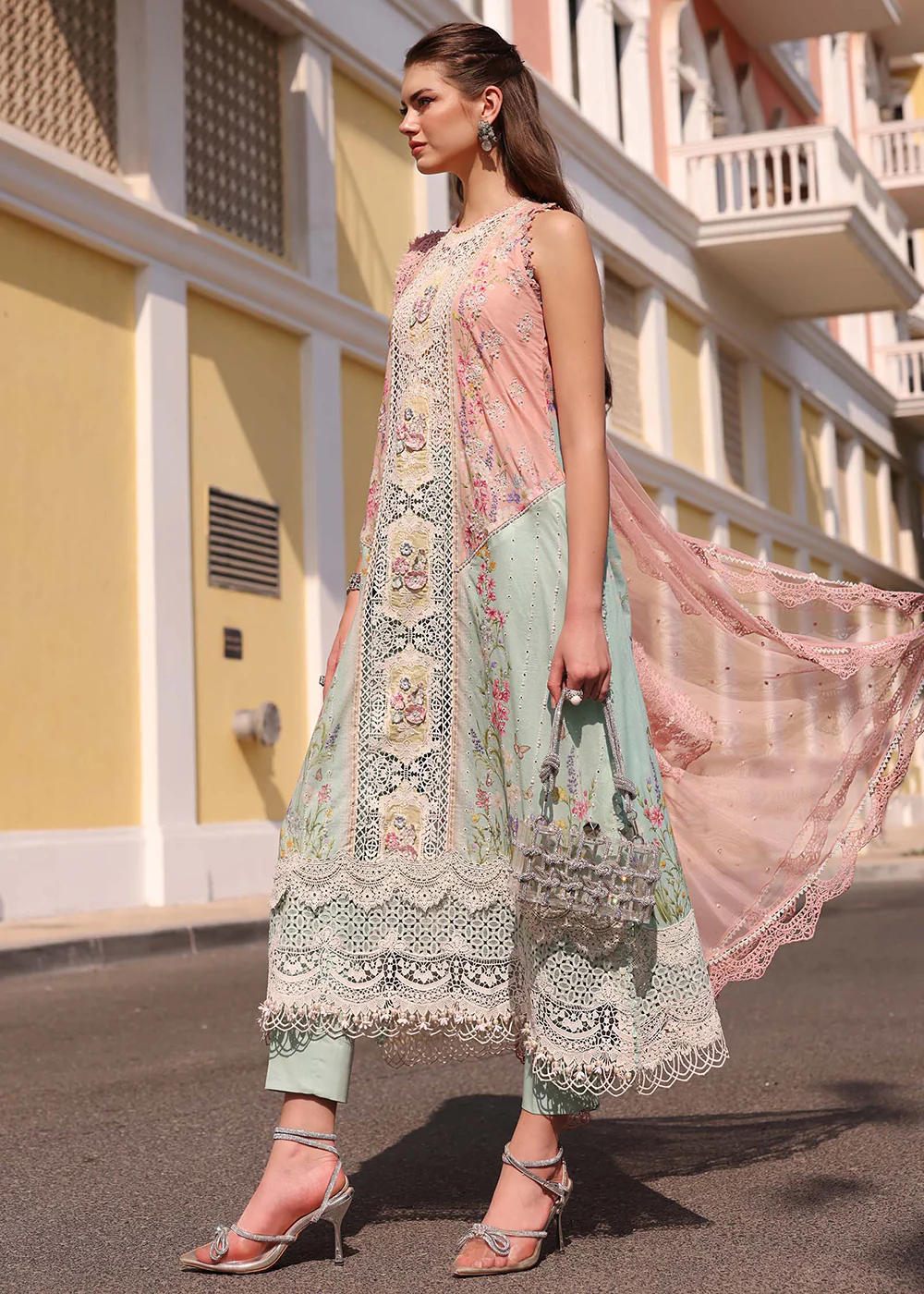 Premium Luxury Lawn '26 by Maria B | D-2606A - Image 3