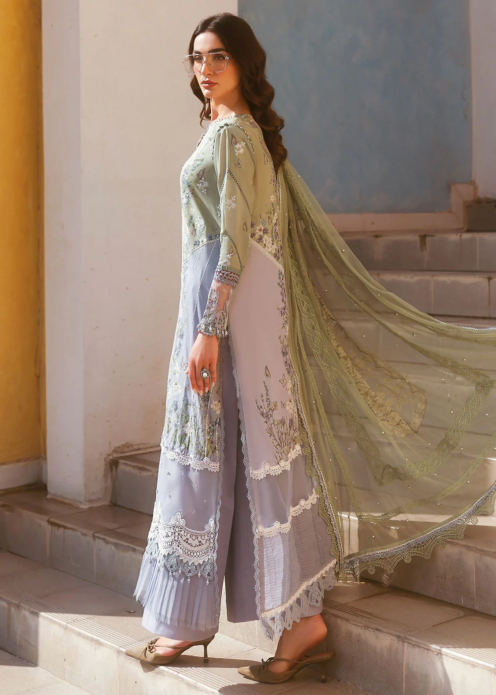 Premium Luxury Lawn '26 by Maria B | D-2606B - Image 5