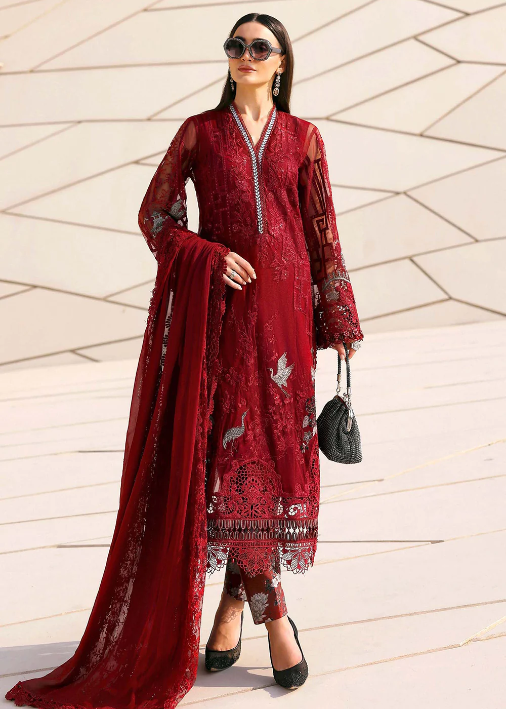 Premium Luxury Lawn '26 by Maria B | D-2607A