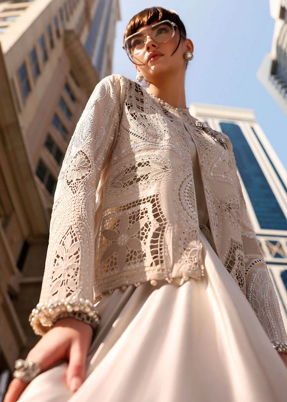 Premium Luxury Lawn '26 by Maria B | D-2608A - Image 4