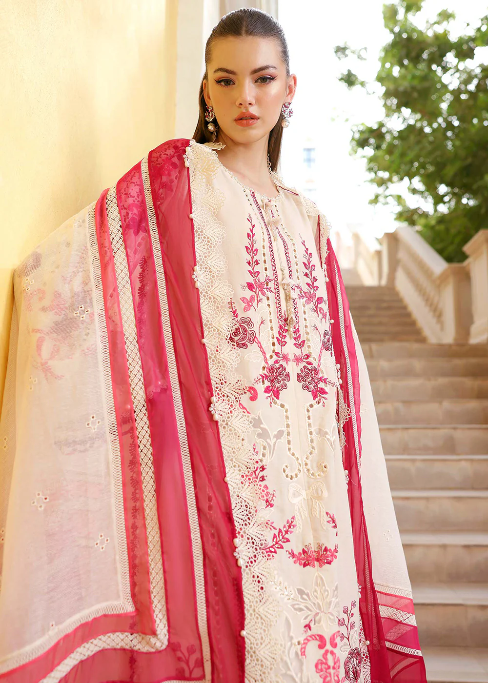 Premium Luxury Lawn '26 by Maria B | D-2609A - Image 5