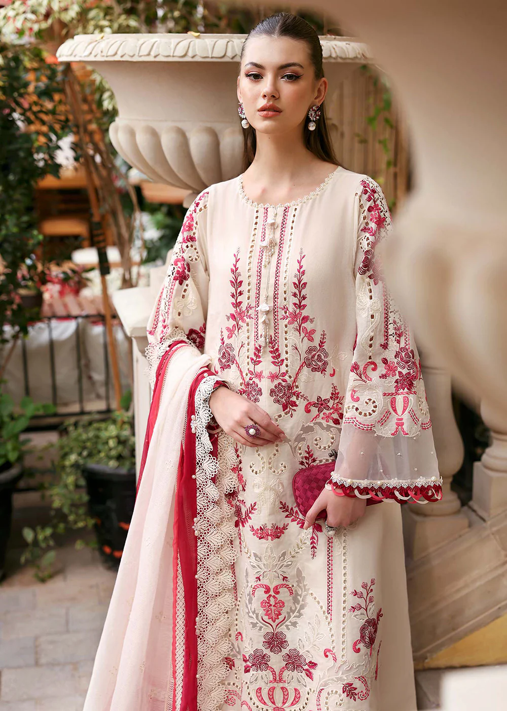 Premium Luxury Lawn '26 by Maria B | D-2609A - Image 7