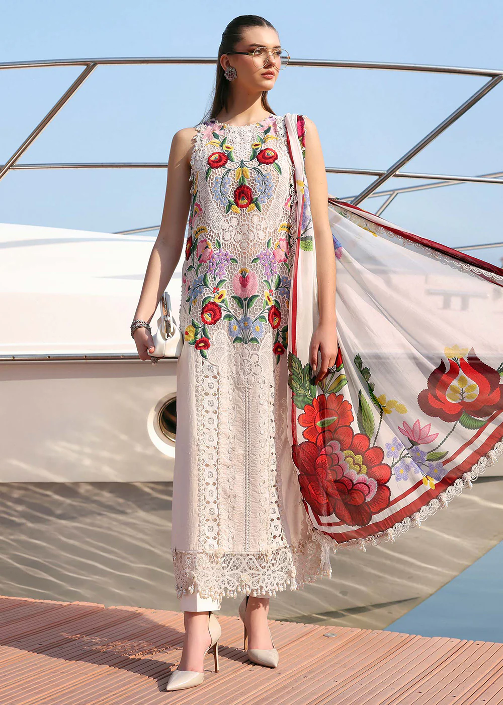 Premium Luxury Lawn '26 by Maria B | D-2610A