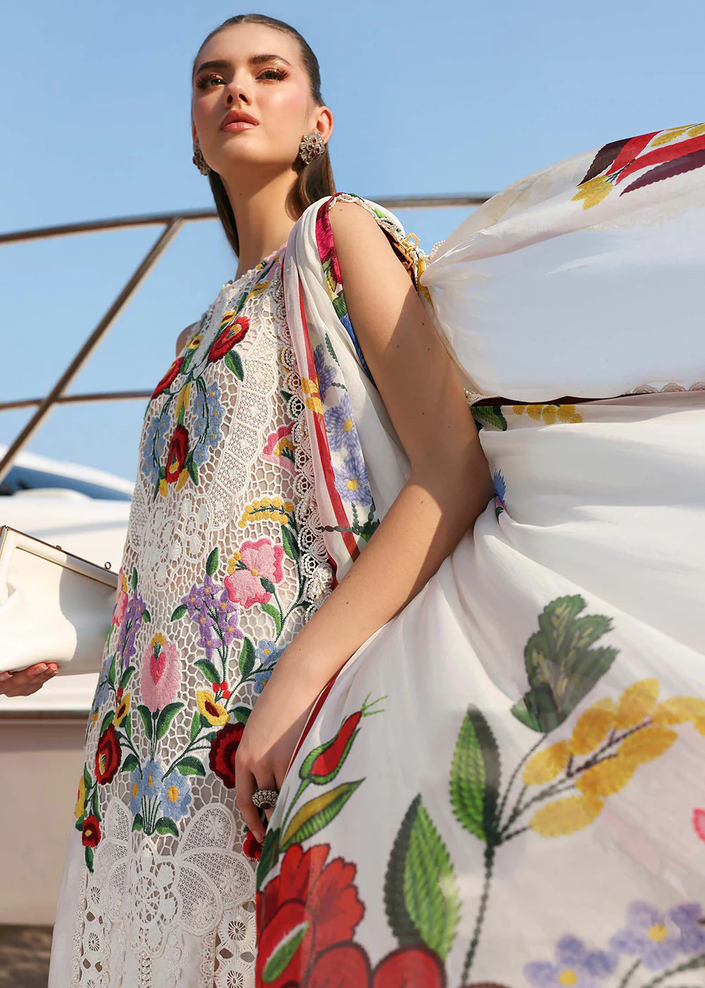 Premium Luxury Lawn '26 by Maria B | D-2610A - Image 5