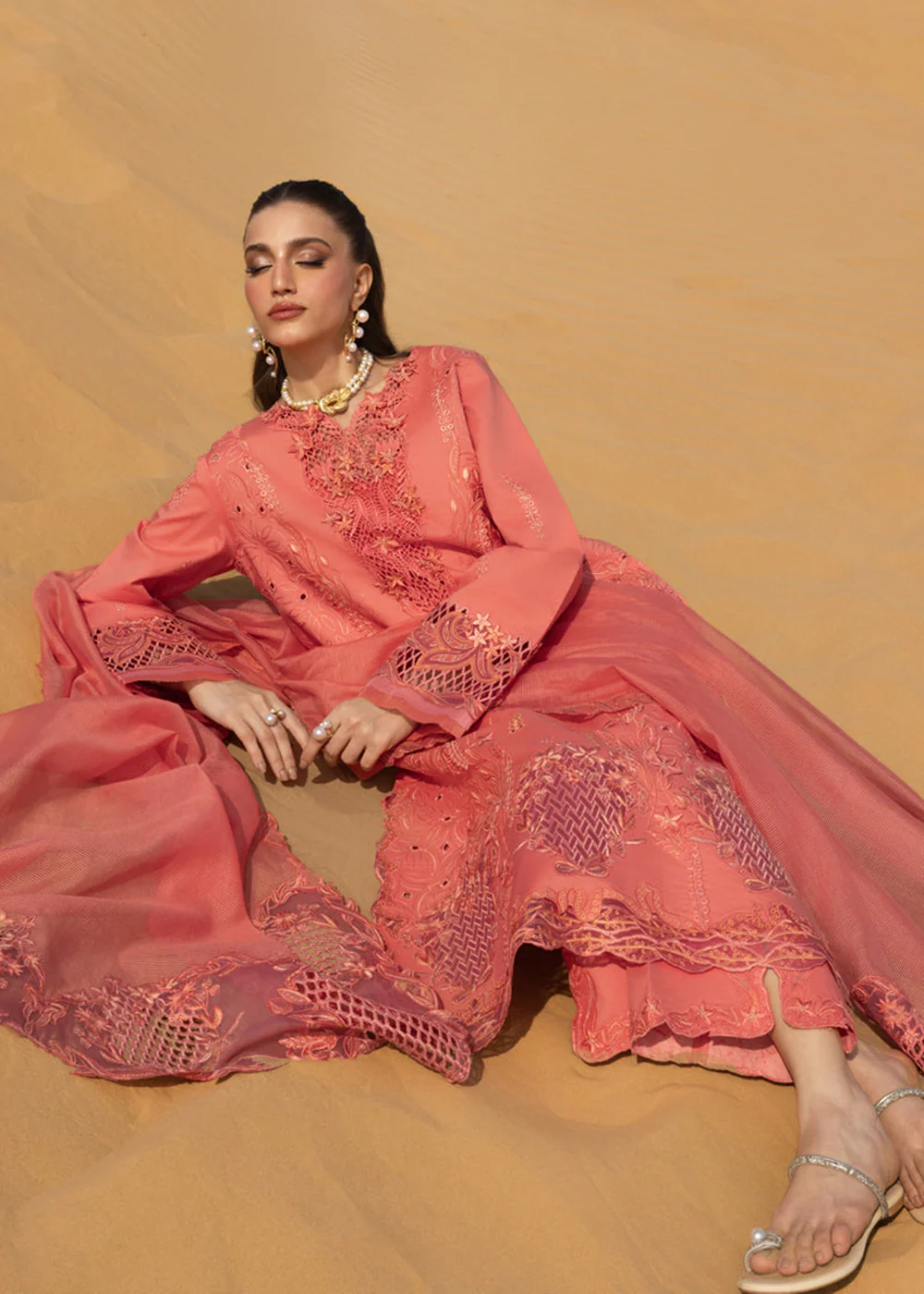 Premium Luxury Lawn '26 by Rang Rasiya | ELNAZ - Image 5