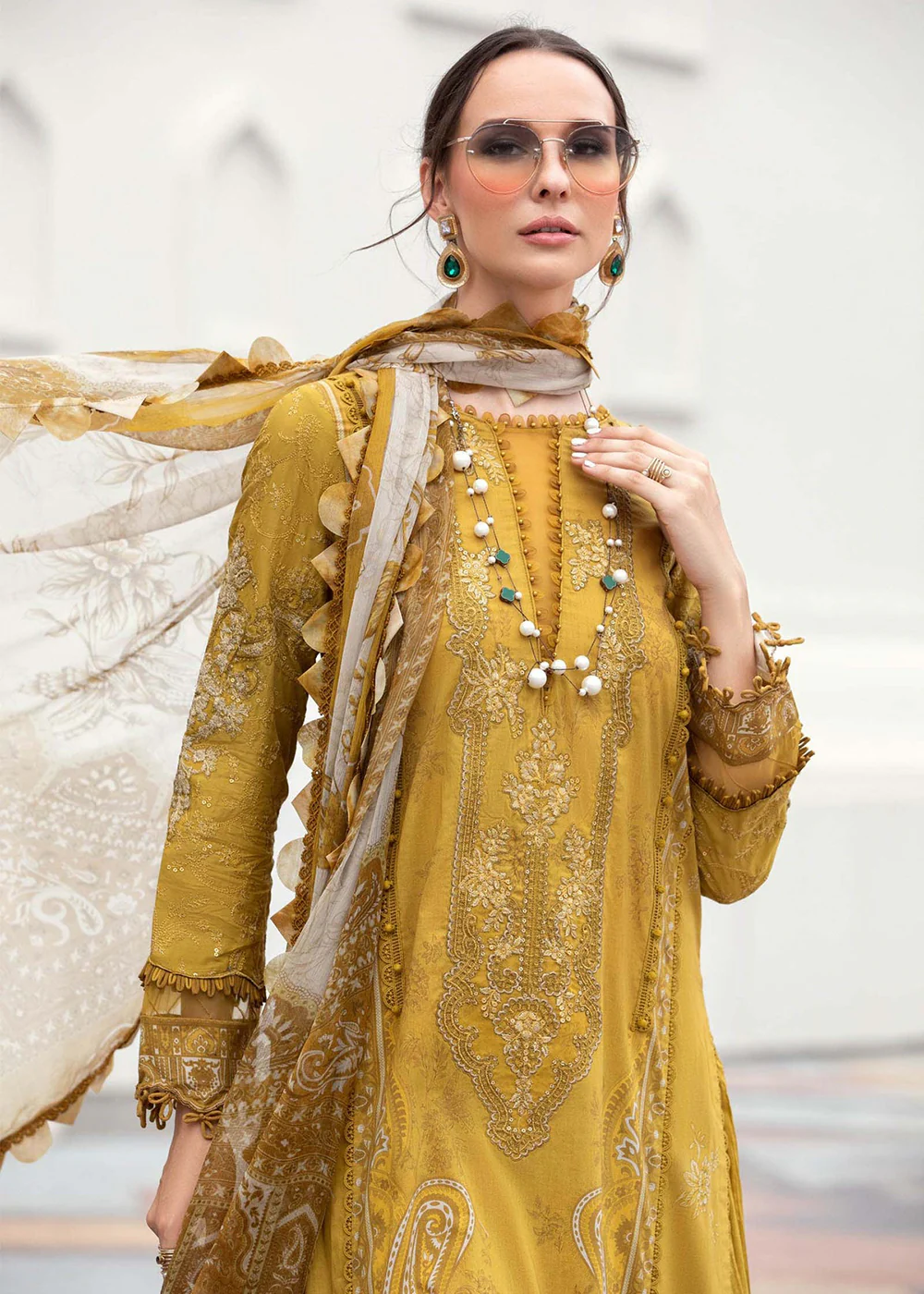 Printed Lawn Suit - Maria B - M.Prints Eid Collection 2023 - MPT-1805-A - Image 2