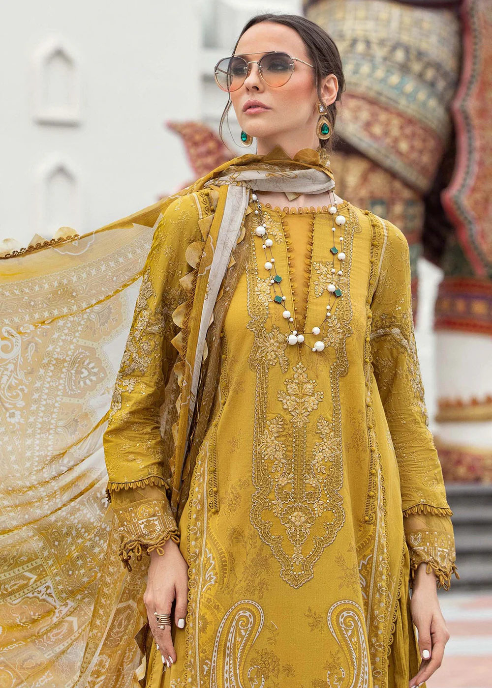Printed Lawn Suit - Maria B - M.Prints Eid Collection 2023 - MPT-1805-A - Image 3