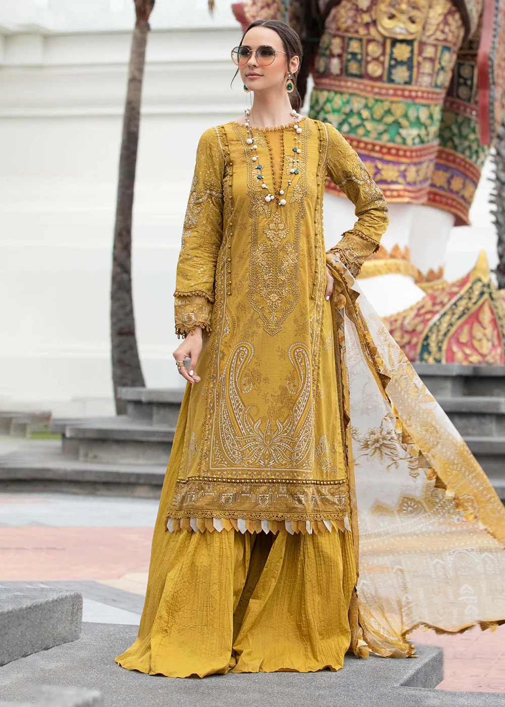 Printed Lawn Suit - Maria B - M.Prints Eid Collection 2023 - MPT-1805-A - Image 5
