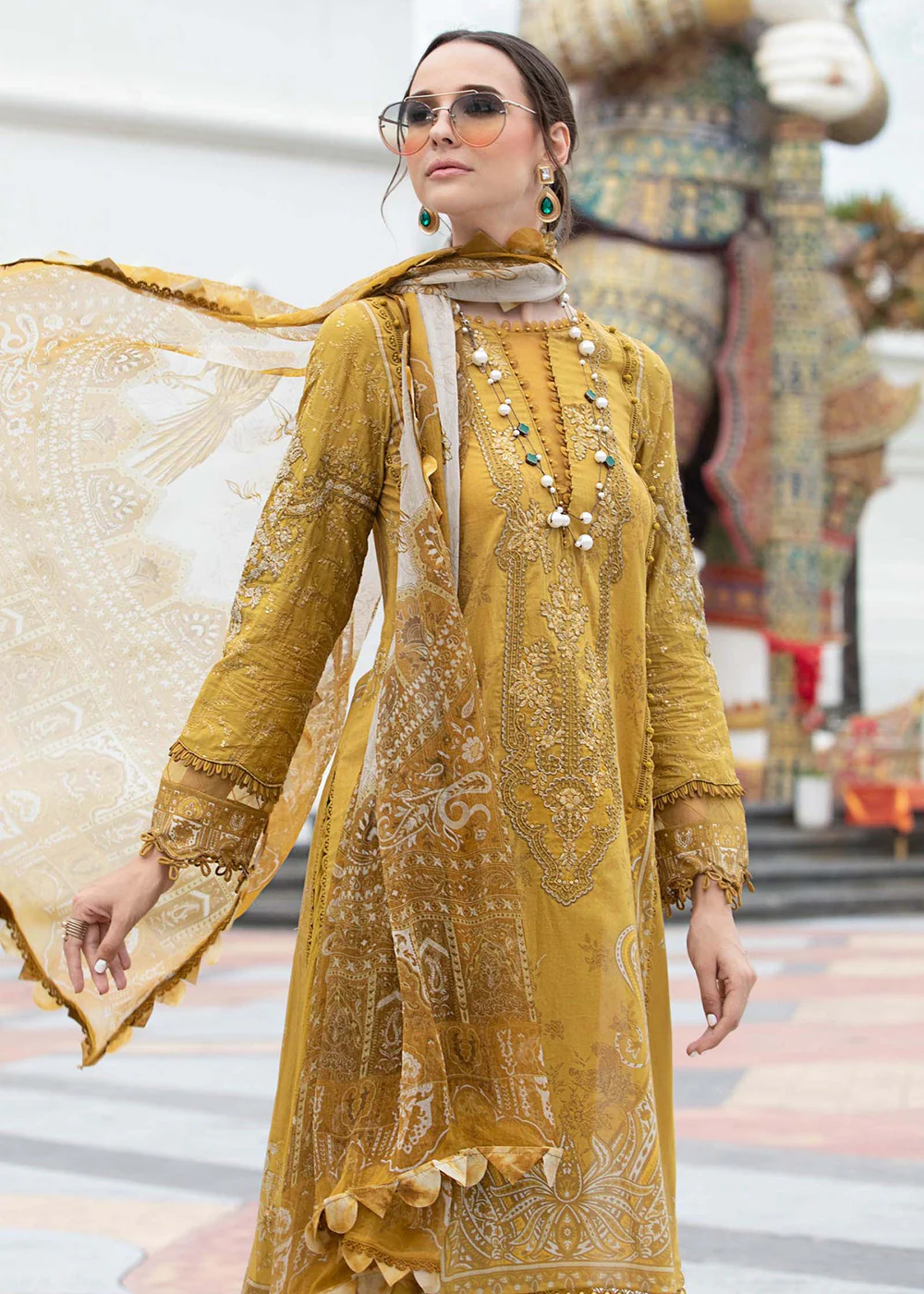 Printed Lawn Suit - Maria B - M.Prints Eid Collection 2023 - MPT-1805-A - Image 7