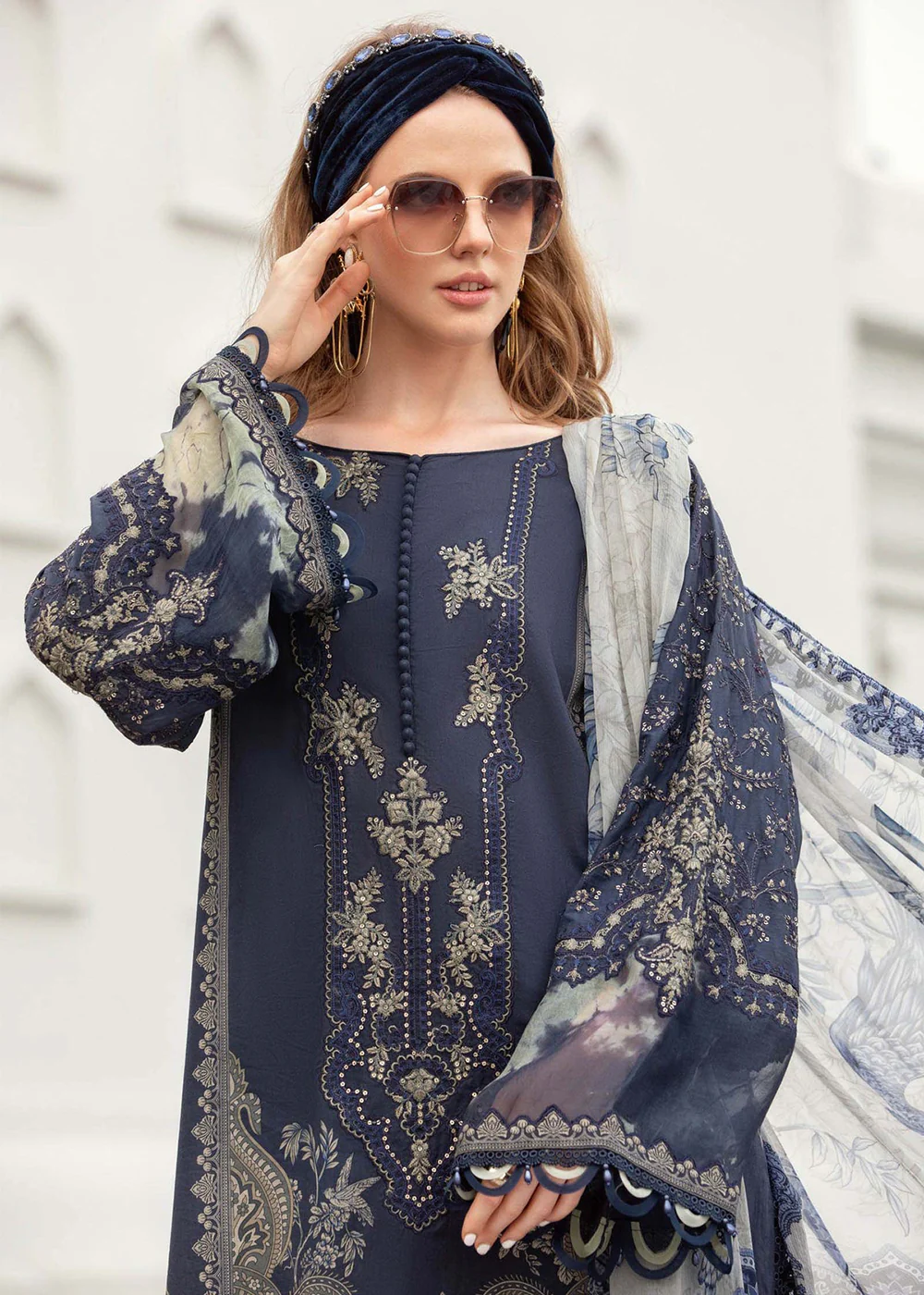 Printed Lawn Suit - Maria B - M.Prints Eid Collection 2023 - MPT-1805-B - Image 2