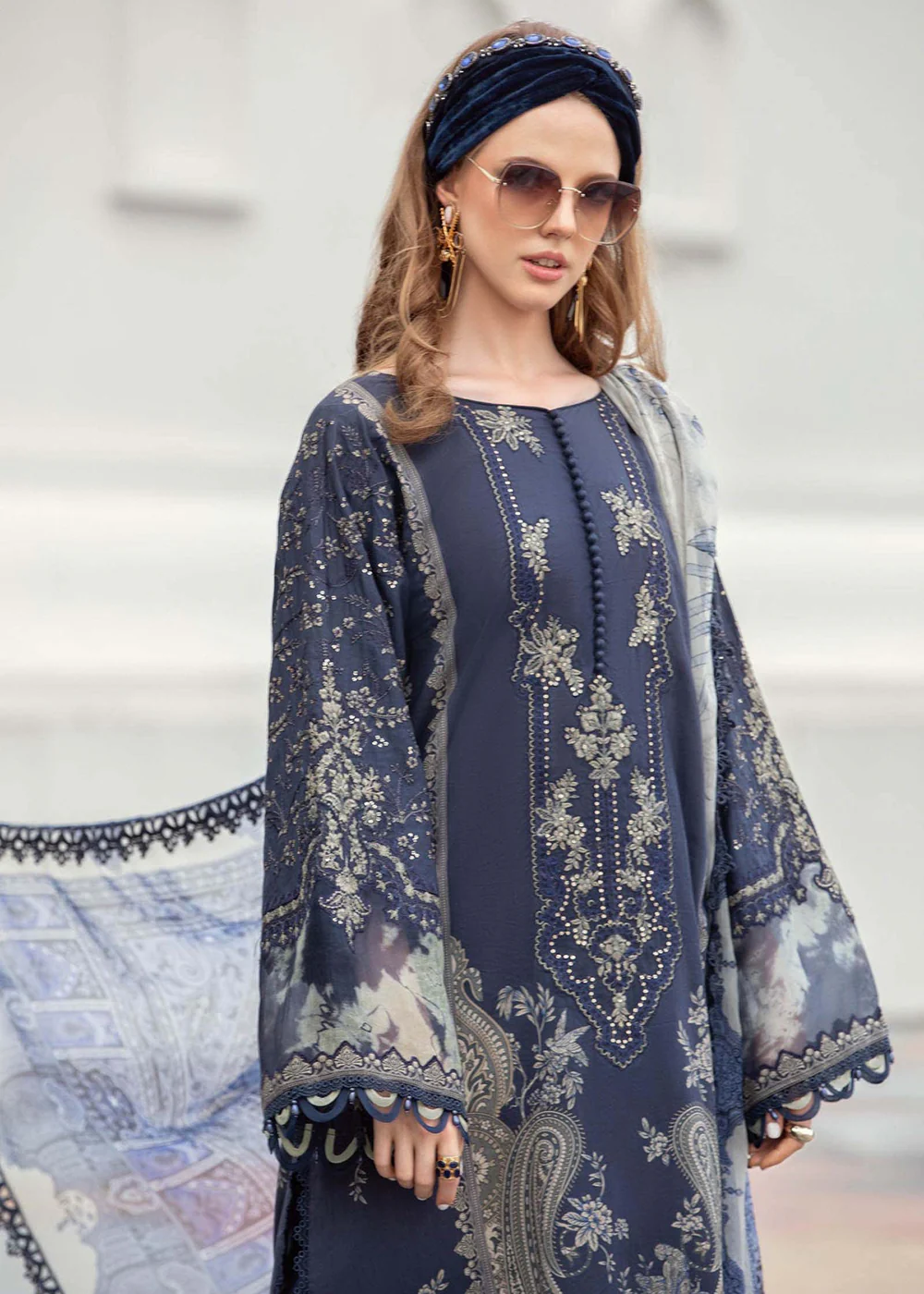 Printed Lawn Suit - Maria B - M.Prints Eid Collection 2023 - MPT-1805-B - Image 5